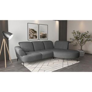 Sit & More ROHOVÁ SEDAČKA, textil, tmavě šedá obraz