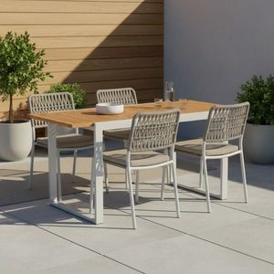 Gardenson ZAHRADNÍ STŮL, dřevo, kov, 80-120/74/70 cm obraz