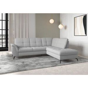 Sit & More ROHOVÁ SEDAČKA, textil, světle šedá obraz