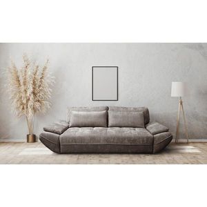Livetastic ROZKLÁDACÍ POHOVKA, dřevo, textil, kompozitní dřevo, šedohnědá obraz