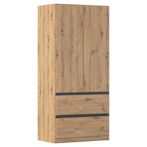 Rauch Möbel ŠATNÍ SKŘÍŇ S OTOČNÝMI DVEŘMI, dub artisan, 91/197/54 cm obraz
