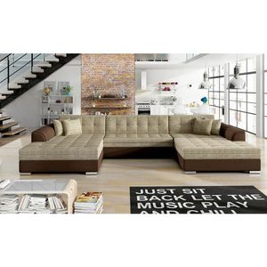 MID.YOU SEDACÍ SOUPRAVA, textil, světle hnědá, červenohnědá obraz