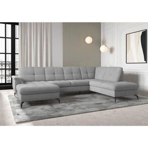 Sit & More SEDACÍ SOUPRAVA, textil, šedá obraz