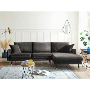MID.YOU ROHOVÁ SEDAČKA, textil, antracitová obraz