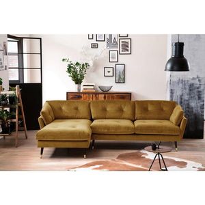MID.YOU ROHOVÁ SEDAČKA, textil, hořčicově žlutá obraz