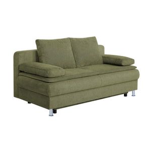 P & B ROZKLÁDACÍ POHOVKA, textil, kompozitní dřevo, olivově zelená obraz