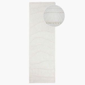 Flair Rugs BĚHOUN, 80/300 cm, bílá obraz