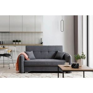 MID.YOU ROZKLÁDACÍ POHOVKA, textil, šedá obraz