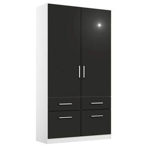 Rauch Möbel ŠATNÍ SKŘÍŇ S OTOČNÝMI DVEŘMI, šedá, bílá, 91/210/54 cm obraz