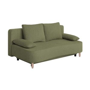 P & B ROZKLÁDACÍ POHOVKA, textil, kompozitní dřevo, olivově zelená obraz