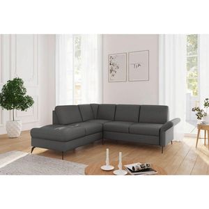 Sit & More ROHOVÁ SEDAČKA, textil, tmavě šedá obraz