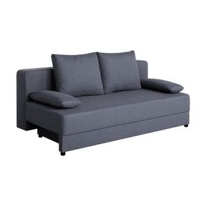 ROZKLÁDACÍ POHOVKA, textil, tmavě šedá obraz