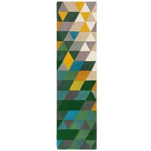 Flair Rugs VLNĚNÝ KOBEREC, 230/60 cm zelená, vícebarevná obraz