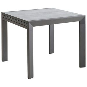 Ambia Garden ZAHRADNÍ STŮL, kov, sklo, 90-180/90/75 cm obraz