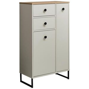 Venda MIDI SKŘÍŇKA, barvy dubu, kašmírová, 60/106/32 cm obraz
