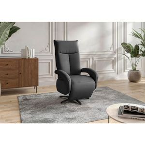 Sit & More KŘESLO, kůže, černá obraz