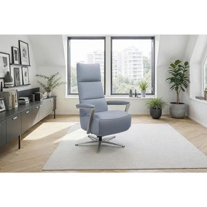 Sit & More RELAXAČNÍ KŘESLO, kůže, šedomodrá obraz