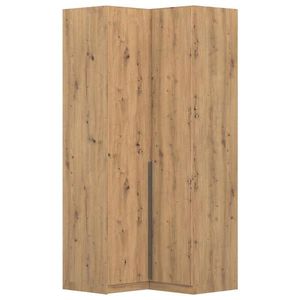 Rauch Möbel ROHOVÁ ŠATNÍ SKŘÍŇ, tmavě šedá, dub artisan, 100/229/102 cm obraz