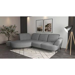 Sit & More ROHOVÁ SEDAČKA, textil, šedá obraz