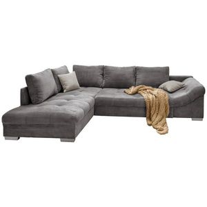 P & B ROHOVÁ SEDAČKA, textil, šedá obraz