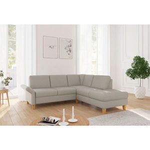 Sit & More ROHOVÁ SEDAČKA, textil, šedohnědá obraz