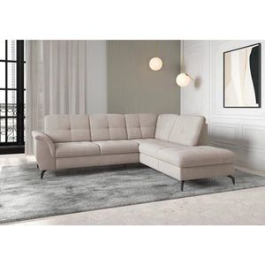 Sit & More ROHOVÁ SEDAČKA, textil, šedobéžová obraz