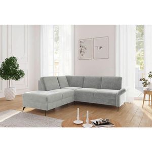 Sit & More ROHOVÁ SEDAČKA, textil, světle šedá obraz