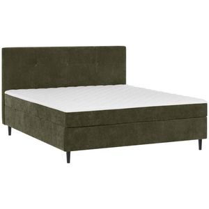 Carryhome AMERICKÁ POSTEL, 160/200 cm, khaki obraz