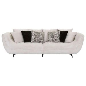 Stylife POHOVKA BIG SOFA, textil, krémová, černá, bílá obraz