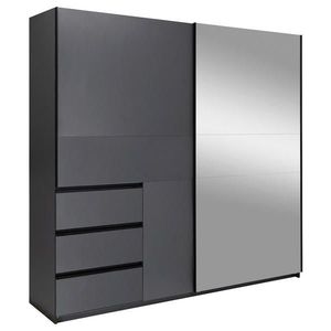 P & B ŠATNÍ SKŘÍŇ S POSUVNÝMI DVEŘM, barvy grafitu, 215/210/61, 5 cm obraz