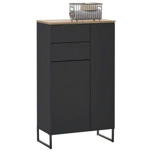 home24 MIDI SKŘÍŇKA, černá, barvy dubu, 60/106/32 cm obraz