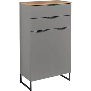 home24 MIDI SKŘÍŇKA, šedá, barvy dubu, 60/106/32 cm obraz