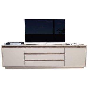 Stylife NÍZKÁ KOMODA, barvy ořechu, kašmírová, 220/64/45 cm obraz