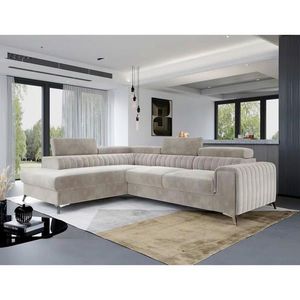 MID.YOU ROHOVÁ SEDAČKA, textil, béžová obraz