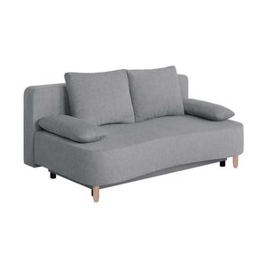 P & B ROZKLÁDACÍ POHOVKA, textil, kompozitní dřevo, šedohnědá obraz