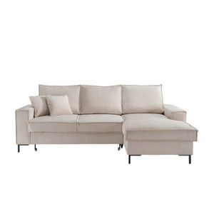 P & B ROHOVÁ SEDAČKA, textil, béžová obraz
