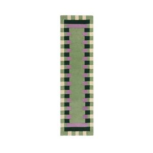 Flair Rugs BĚHOUN, 60/230 cm, zelená, fialová obraz