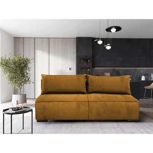 MID.YOU ROZKLÁDACÍ POHOVKA, textil, hořčicově žlutá obraz
