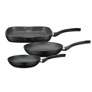 GSW SADA PÁNVÍ povrch Vitaflon® Quarzit 3dílné 20+24+28 cm obraz