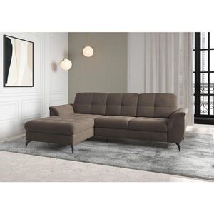 Sit & More ROHOVÁ SEDAČKA, textil, tmavě hnědá obraz