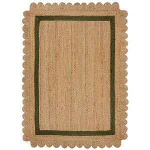 Flair Rugs RUČNĚ TKANÝ KOBEREC, 120/170 cm zelená, přírodní barvy obraz