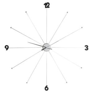 Kare-Design NÁSTĚNNÉ HODINY černá, barvy chromu 100/100/6 cm obraz