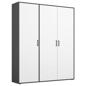 Rauch Möbel ŠATNÍ SKŘÍŇ S OTOČNÝMI DVEŘMI, šedá, bílá, 140/194/53 cm obraz