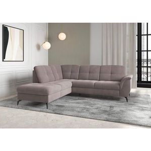 Sit & More ROHOVÁ SEDAČKA, textil, šedohnědá obraz
