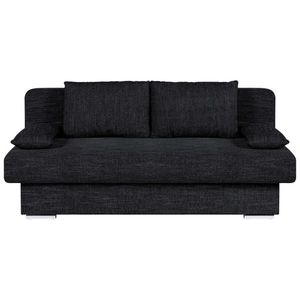 P & B ROZKLÁDACÍ POHOVKA, textil, kompozitní dřevo, černá obraz