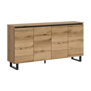 Livetastic ŠIROKÁ KOMODA, tmavý dub, 160/84/36 cm obraz