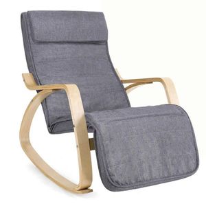 Boxxx RELAXAČNÍ KŘESLO, dřevo, textil, šedá obraz