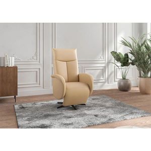 Sit & More RELAXAČNÍ KŘESLO, kůže, cappuccino obraz