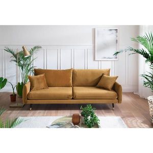 MID.YOU TŘÍMÍSTNÁ POHOVKA, textil, hořčicově žlutá obraz