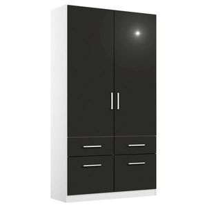 Rauch Möbel ŠATNÍ SKŘÍŇ S OTOČNÝMI DVEŘMI, šedá, bílá, 91/197/54 cm obraz
